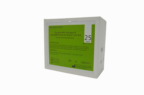 ISO13485 25 van het het Antigeenantilichaam van de Testsknokkelkoorts de Test Kit For NS1 IgM IgG