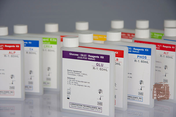 Labnovation Diffen 5 die Reagentia van de Analysatorenhematologie in Medisch Laboratorium worden gebruikt