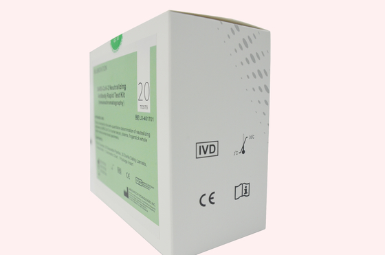 OEM ODM covid-19 Neutraliserende Uitrusting 20 van de Antilichamentest Test per Doos