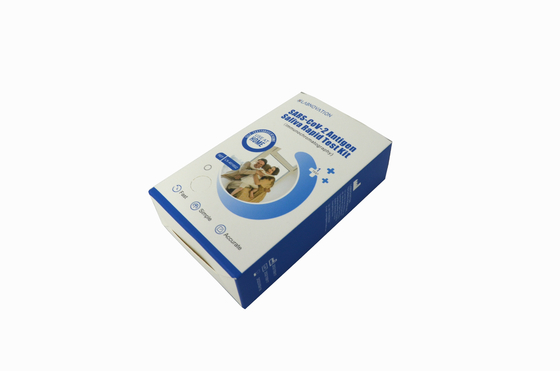 Plastic Snelle Speekselautoverificatie Kit Avoid Sunshine For SARS CoV 2 Virusantigeen