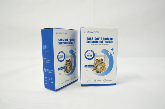 Labnovation SARS CoV 2 de Verpakking van Kit Antigen Self Test Single van de Speekselautoverificatie