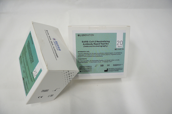 95% de nauwkeurigheid vangt Neutraliserende Antilichamentest Kit Immunochromatography