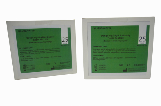 95% de Test Kit For Dengue Viral Infection van IgG IgM van het nauwkeurigheids30ul Antilichaam