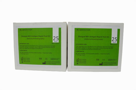 Van de Testkit whole blood serum plasma van de cassetteknokkelkoorts NS1 Snelle het Antigeen Kenmerkende Uitrusting