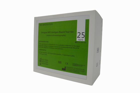 ISO9001 15 de Snelle Test Kit For Qualitative Detection van Min Dengue NS1 Ag