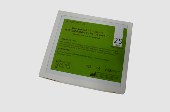 Van de het Antilichamenknokkelkoorts van IgGigm van de Testkit cassette NS1 van Combo de Snelle Uitrusting van de het Antigeentest