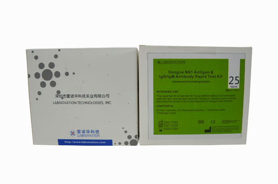 ISO13485 25 van het het Antigeenantilichaam van de Testsknokkelkoorts de Test Kit For NS1 IgM IgG